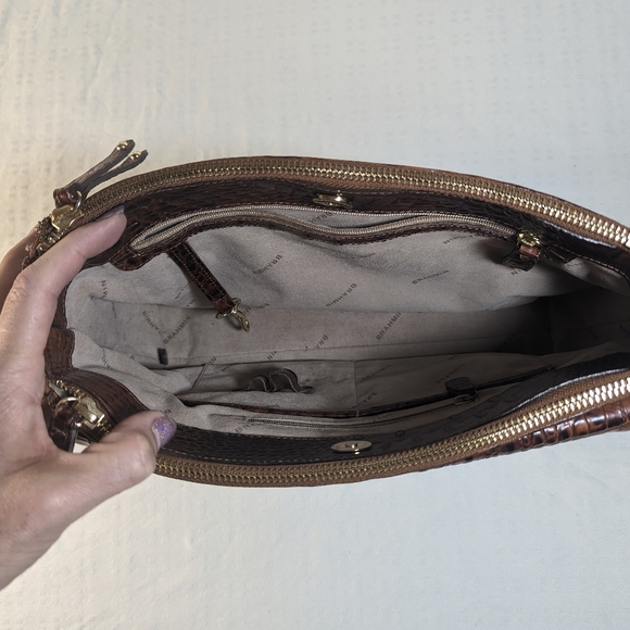 Brahmin 3-compartment Shoulder Bag Brown - Picture 5 of 8